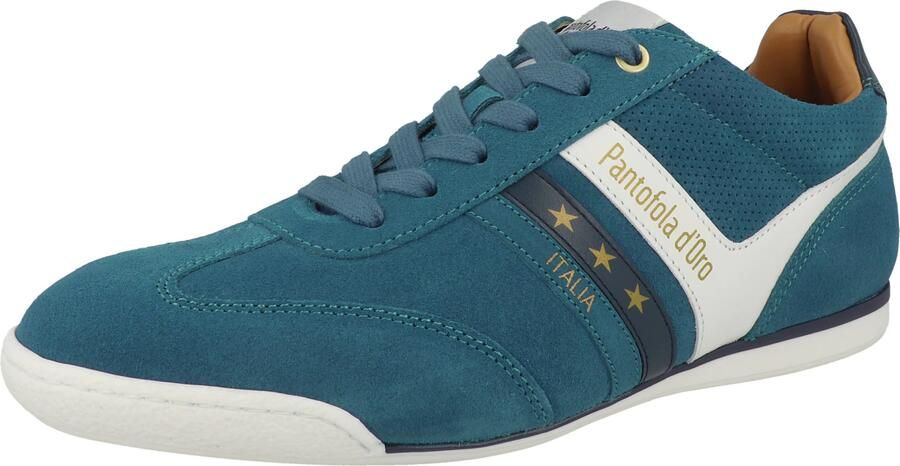PANTOFOLA D'ORO Sneakers laag 'Vasto Suede' petrol wit - Foto 3