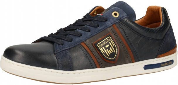 Pantofola d'Oro Torretta Sneakers Heren Leren Veterschoenen Donker Blauw