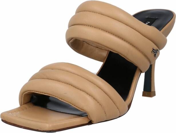 PATRIZIA PEPE Sandalen Square quilted Mules in beige
