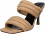 PATRIZIA PEPE Sandalen Square quilted Mules in beige - Thumbnail 3