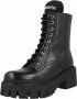 PATRIZIA PEPE Zwarte Leren Laarzen met Logo Applicatie Black Dames - Thumbnail 2