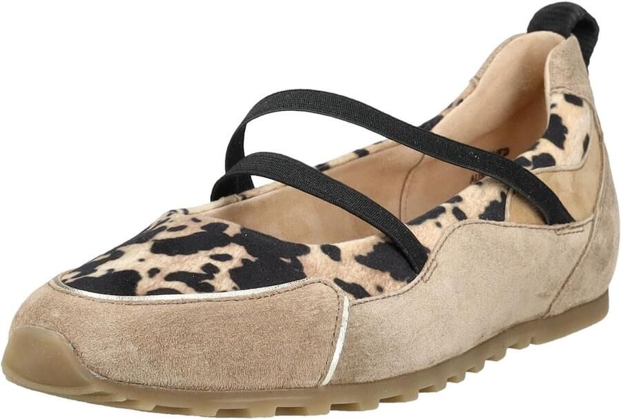 Paul Green Ballerina beige camel zwart