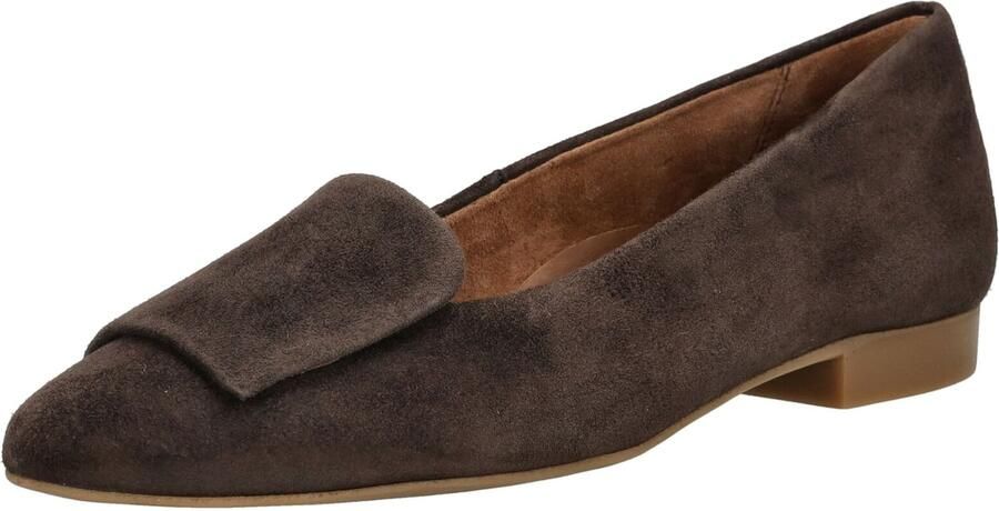 Paul Green Bruine Dames Ballerina's Elegante Instap Schoenen