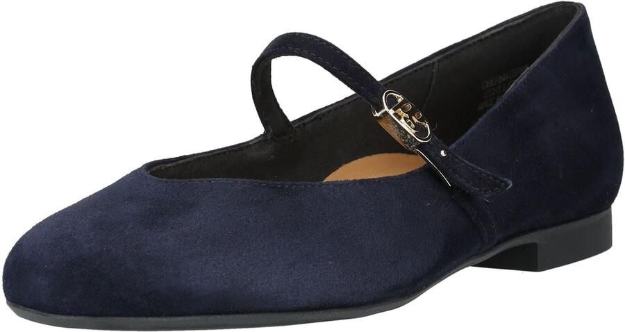 Paul Green Ballerina met riempjes donkerblauw