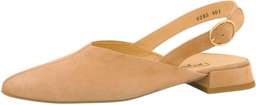 Paul Green Ballerina met riempjes lichtbruin