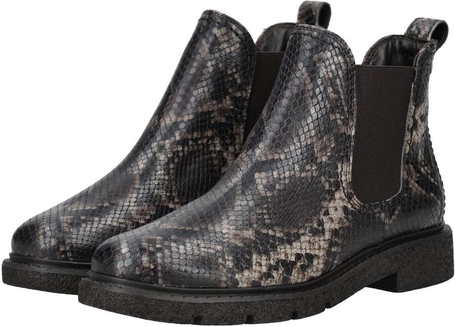 Paul Green Chelsea boots ecru donkerbruin - Foto 6