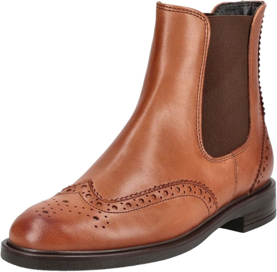 Paul Green Chelsea boots 'Star' cognac