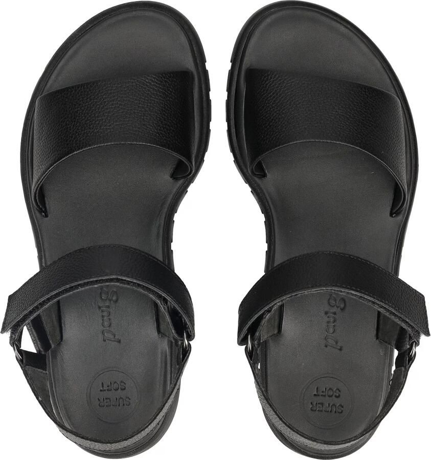 Paul Green 6219 Platte sandalenDames Sandalen Zwart - Foto 4