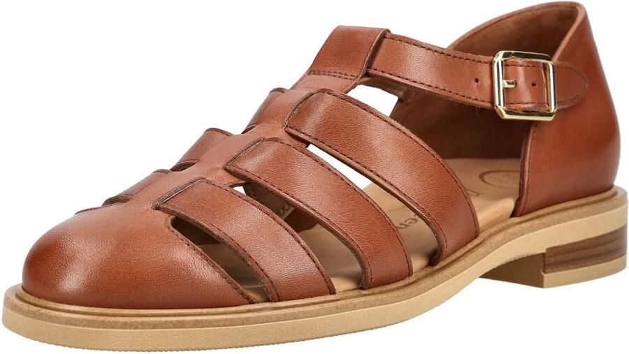 Paul Green Sandalen met riem cognac