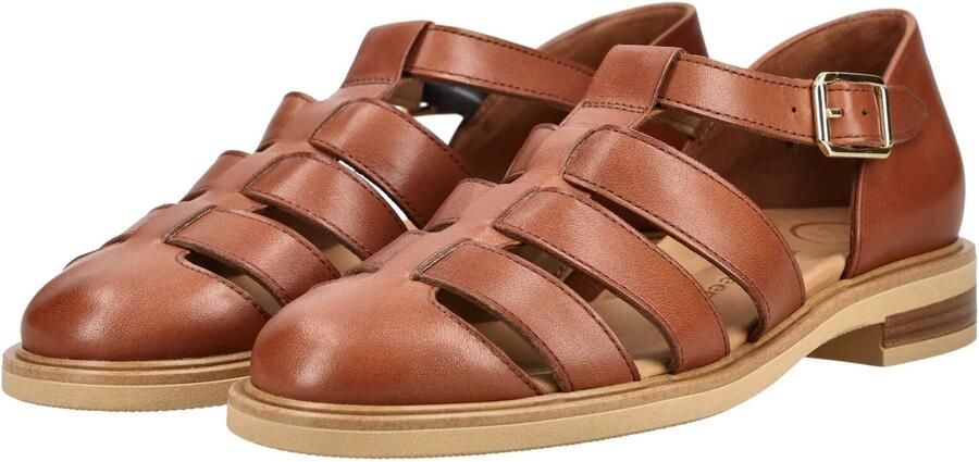 Paul Green Sandalen met riem cognac - Foto 5