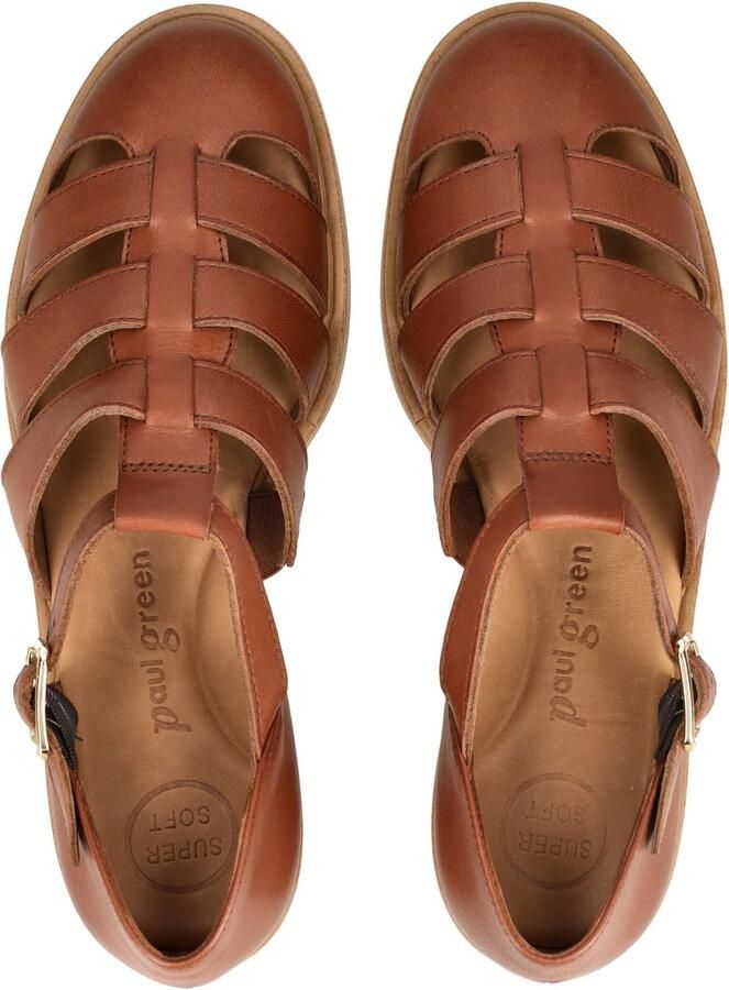 Paul Green Sandalen met riem cognac - Foto 2