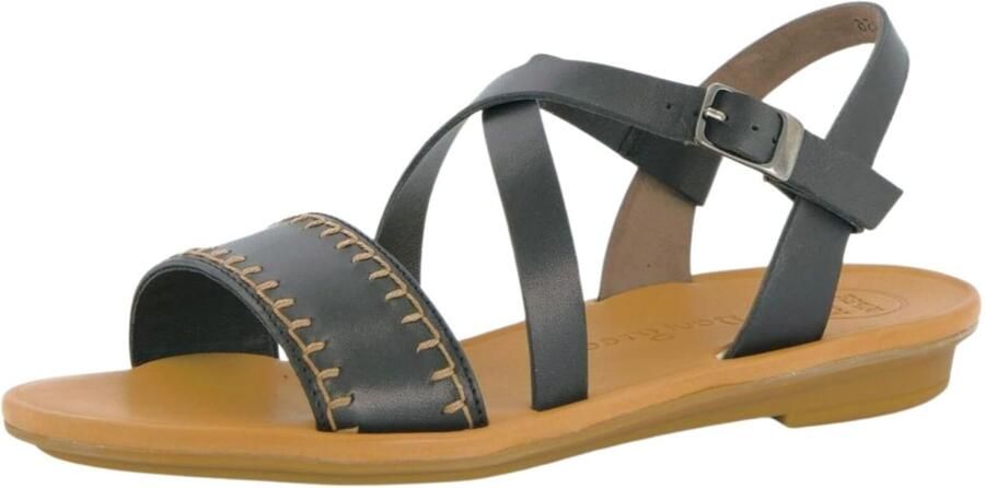 Paul Green Sandalen met riem zwart
