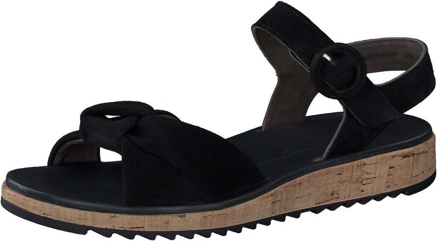 PAUL GREEN Sandalen met Hak Dames 6105 Suède Zwart