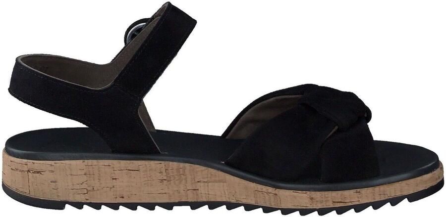 PAUL GREEN Sandalen met Hak Dames 6105 Suède Zwart - Foto 4