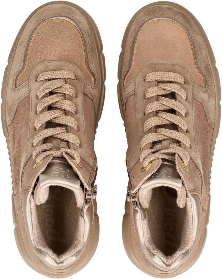 Paul Green dames hoge sneaker beige - Foto 6
