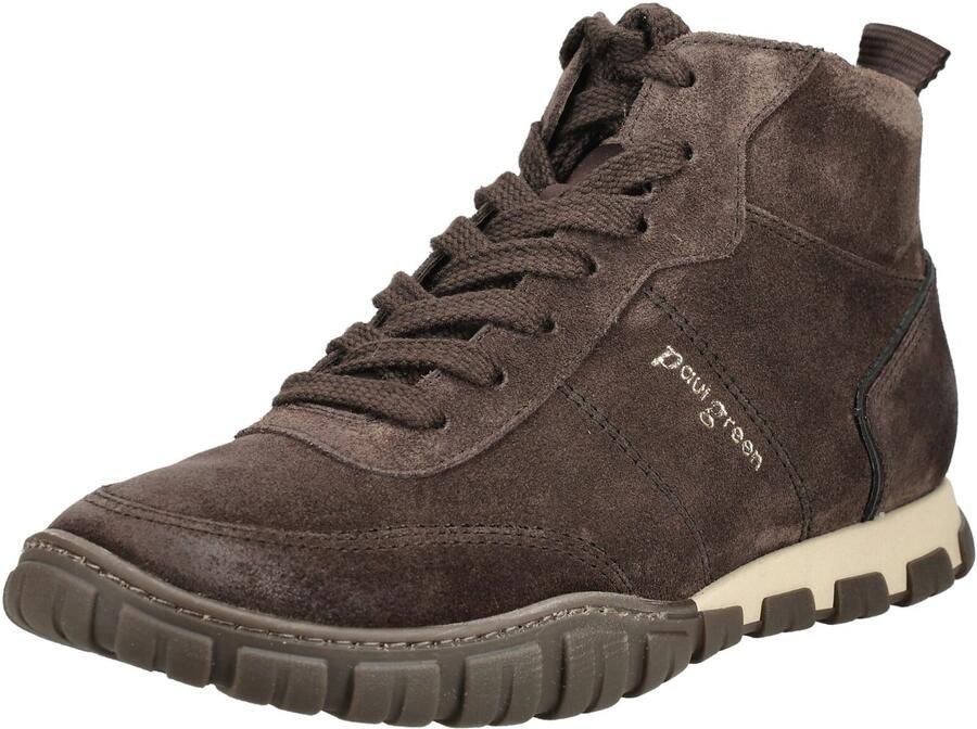 Paul Green Sneakers hoog crème donkerbruin