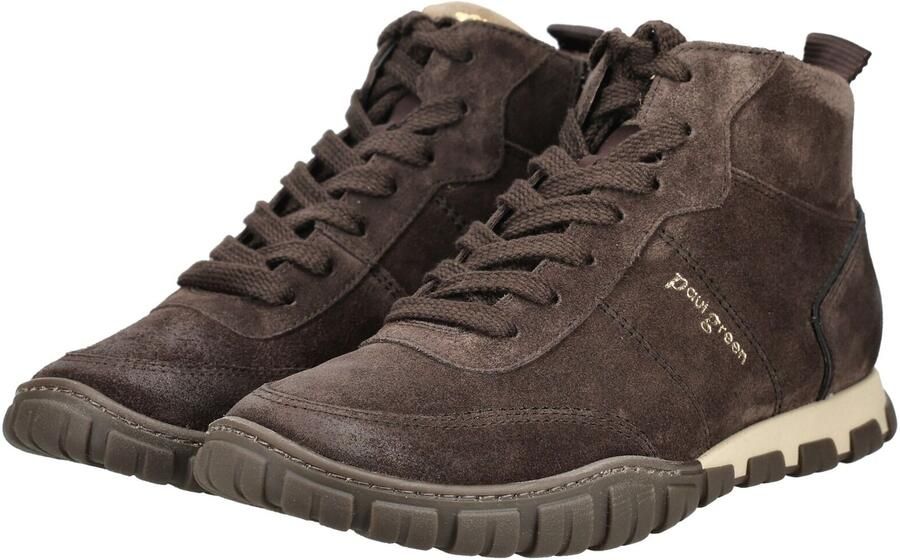 Paul Green Sneakers hoog crème donkerbruin - Foto 4