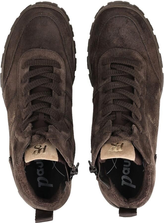 Paul Green Sneakers hoog crème donkerbruin - Foto 2