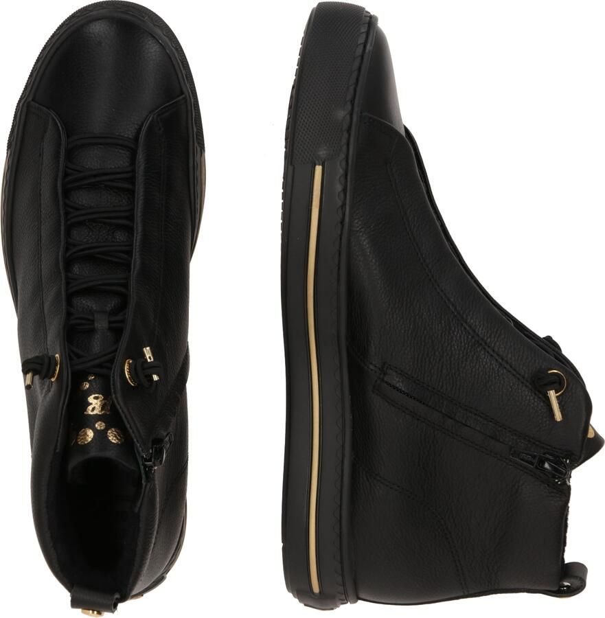 PAUL GREEN Hoge Sneakers Dames 5283 38 5 Leer Zwart
