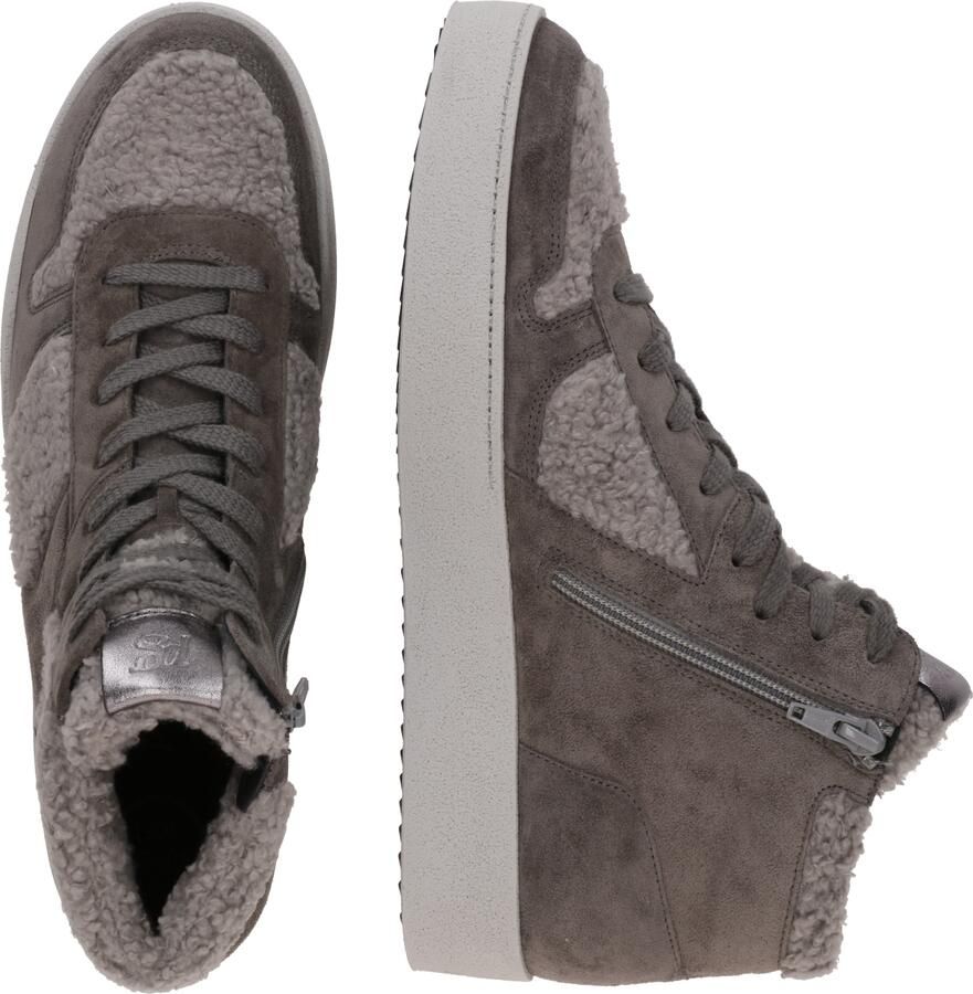 Paul Green Sneakers hoog grijs taupe - Foto 4
