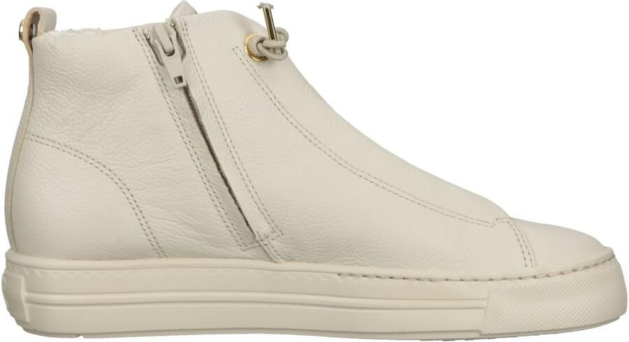 Paul Green 5283~~~~~~~~~~~~~~~~~~~~~~~~~~ Hoge sneakers Veterlaarzen Dames veterschoenen Dames sneakersHalf-hoge schoenen Wit beige