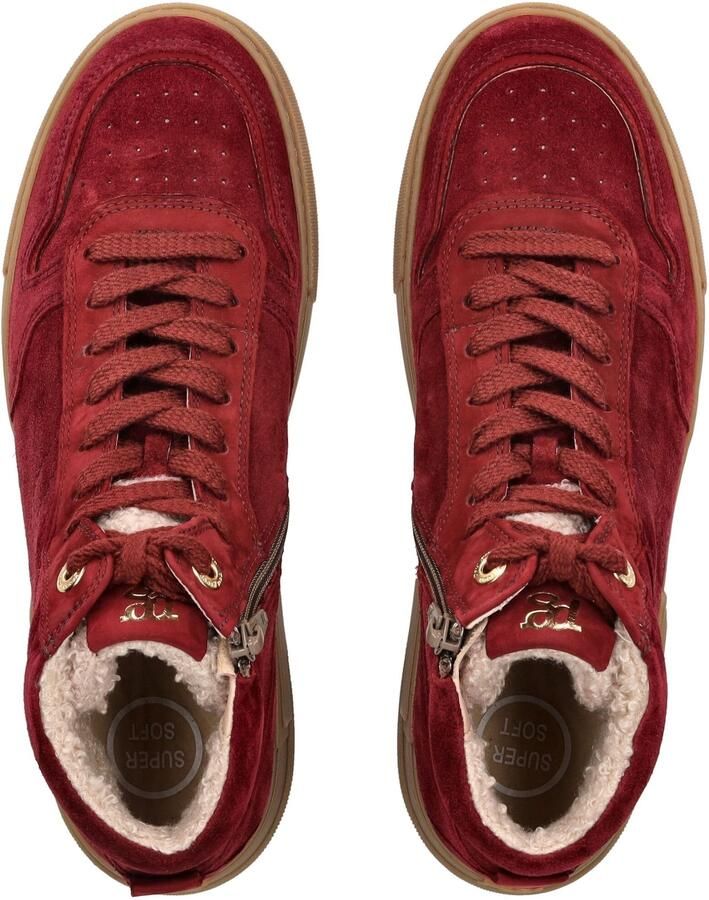 Paul Green Sneakers hoog wijnrood - Foto 2