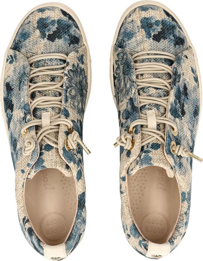Paul Green Sneakers laag beige blauw donkerblauw - Foto 3
