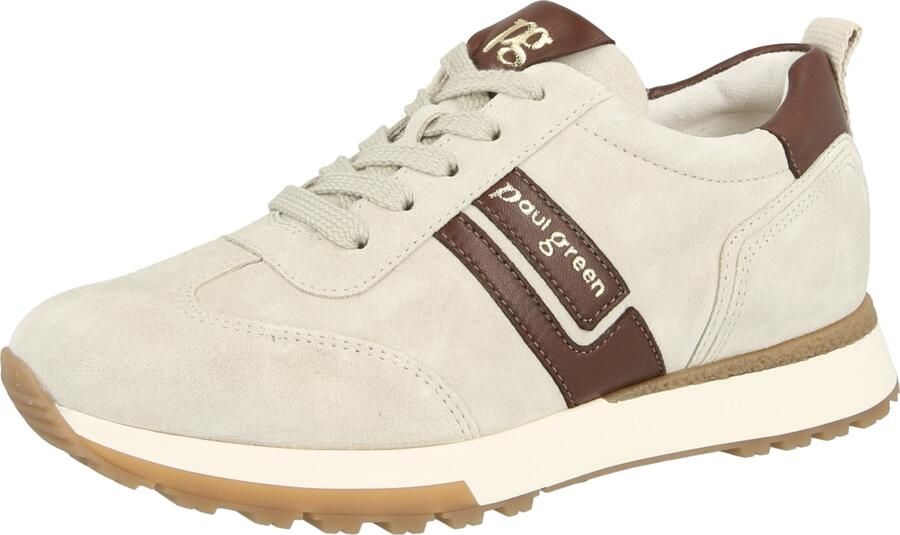 Paul Green Sneakers laag beige bruin