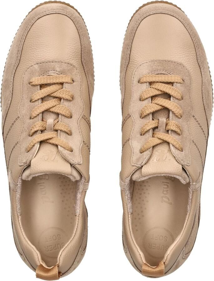 Paul Green Sneakers laag beige donkerbeige - Foto 2