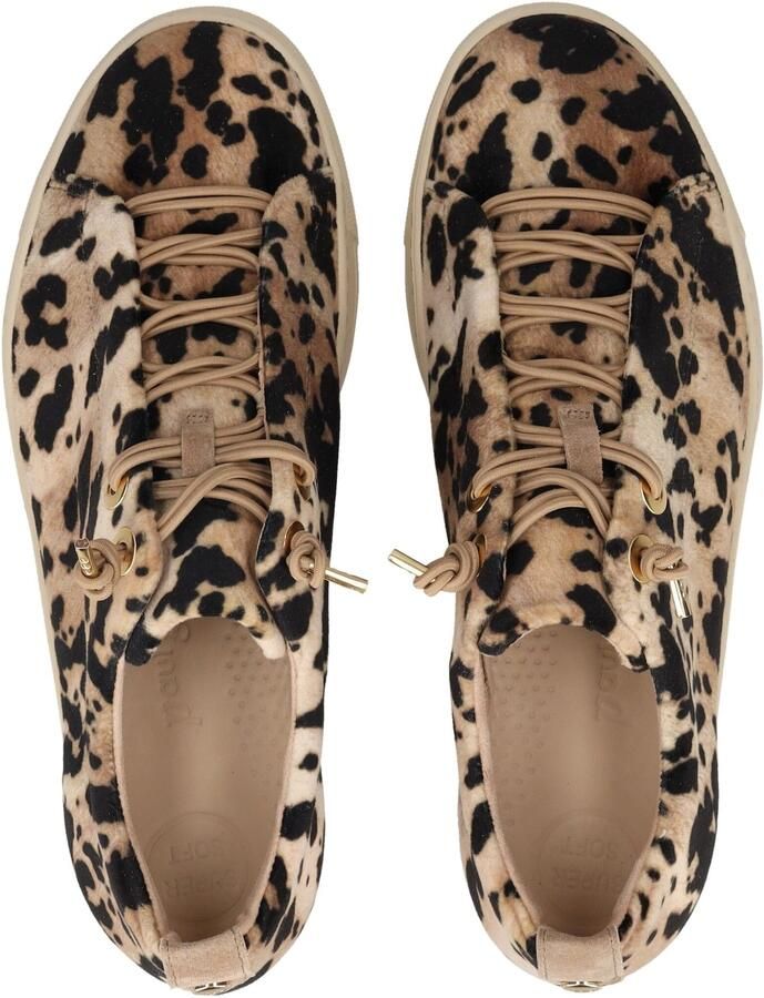 Paul Green Sneakers laag beige lichtbruin zwart - Foto 3