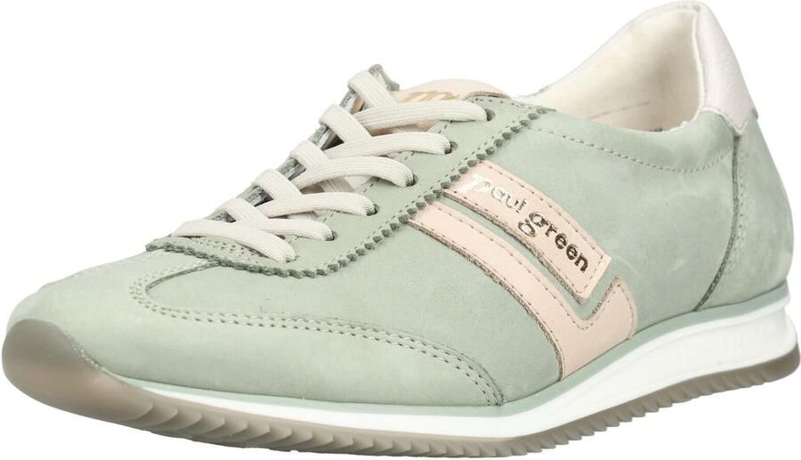 Paul Green Sneakers laag beige pastelgroen
