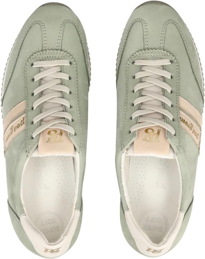 Paul Green Sneakers laag beige pastelgroen - Foto 2