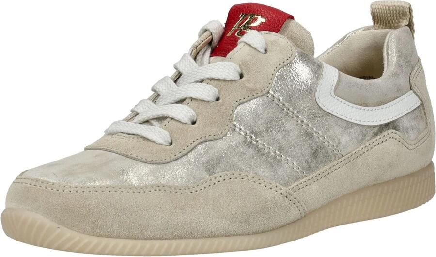 Paul Green Sneakers laag beige zilver