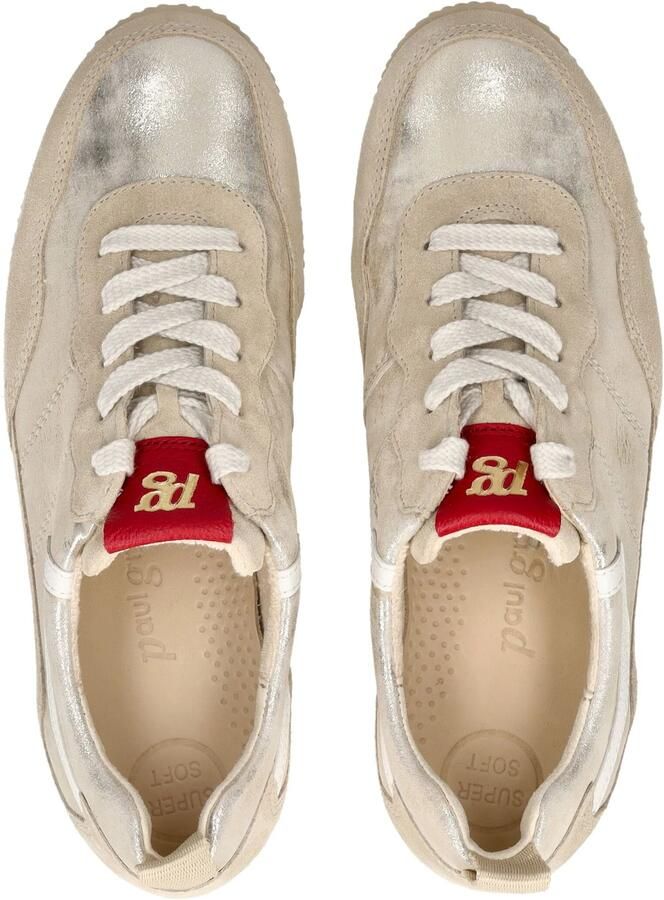 Paul Green Sneakers laag beige zilver - Foto 2