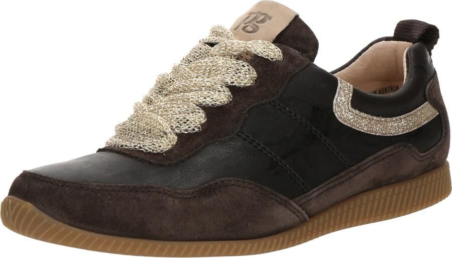Paul Green Sneakers laag bruin goud
