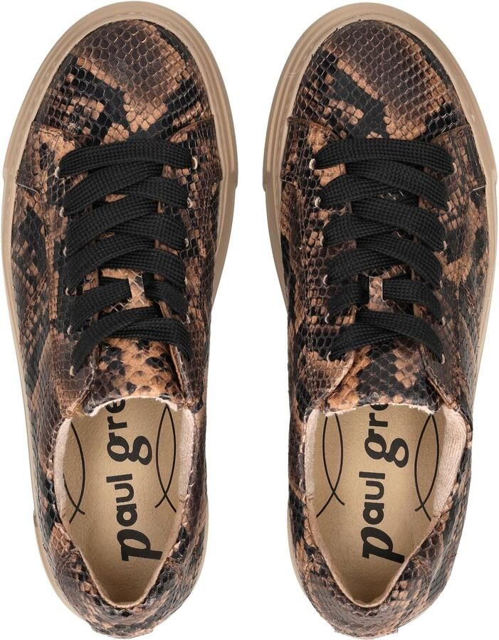 Paul Green Sneakers laag bruin lichtbruin zwart - Foto 4