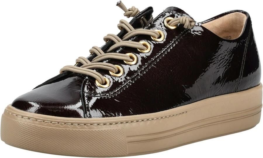Paul Green Sneakers laag donkerbruin