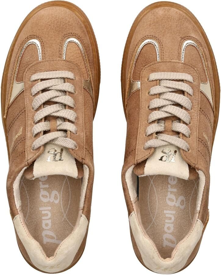 Paul Green Sneakers laag ecru bruin goud zilver - Foto 2