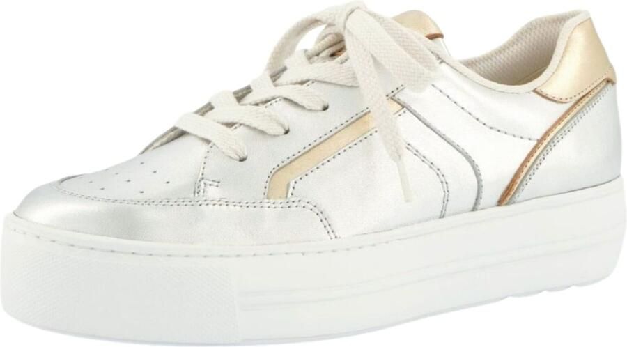 Paul Green Sneakers laag goud zilver