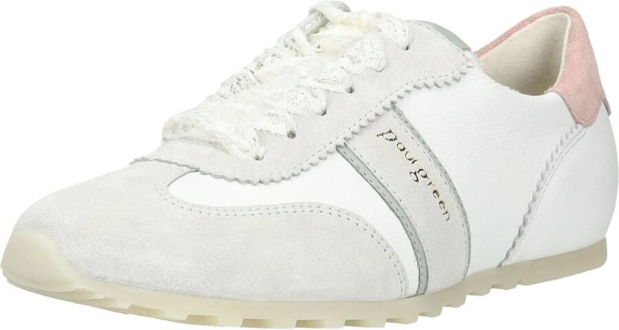 Paul Green Sneakers laag grijs rosa wit