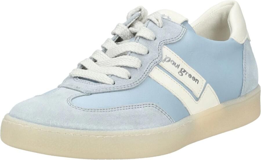 Paul Green Sneakers laag lichtblauw wit