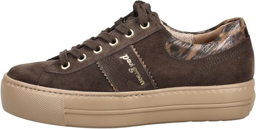 Paul Green Sneakers laag lichtbruin donkerbruin goud zwart - Foto 6