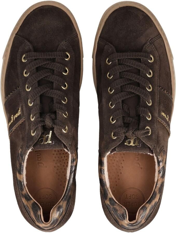 Paul Green Sneakers laag lichtbruin donkerbruin goud zwart - Foto 2