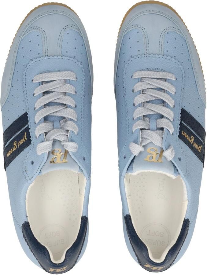 Paul Green 5490 Lage sneakers Dames sneakersPopulaire damesschoenenPopulaire damesschoenen Pantoffel Blauw - Foto 3