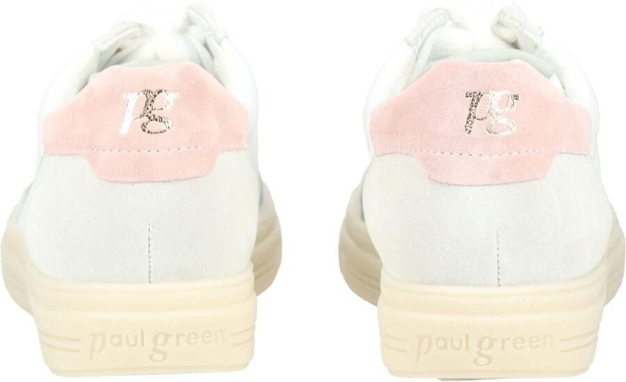 Paul Green Sneakers laag pastelgroen pastelroze wit - Foto 4