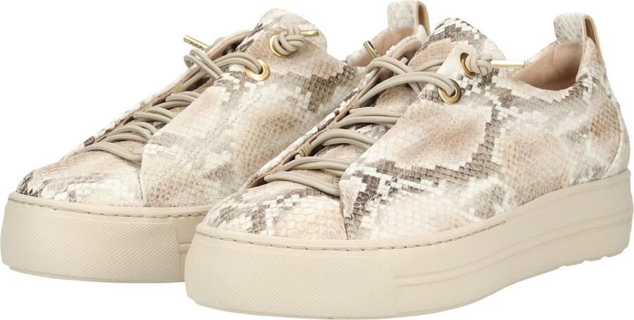 Paul Green Sneakers laag sand donkerbeige wit - Foto 5