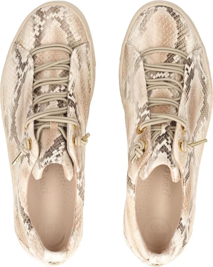 Paul Green Sneakers laag sand donkerbeige wit - Foto 2