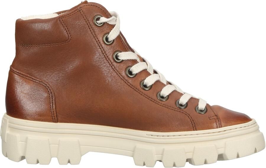Paul Green dames hoge sneaker cognac - Foto 5