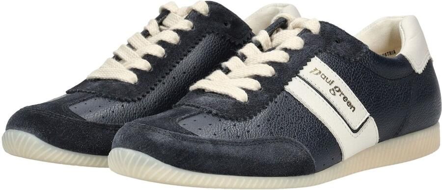 Paul Green Sneakers laag 'Schnürschuh Damen 5490-059 Textil in blau' zwart - Foto 8