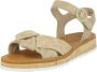 Paul Green 6059 Volwassenen Platte sandalen Wit beige - Thumbnail 4